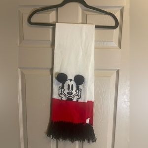 Vintage Mickey Mouse Scarf with Pom Pom Ears